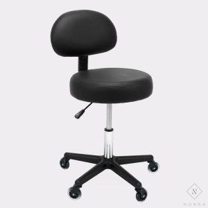 Coucou Flat meistro kėdė su atlošu, juoda