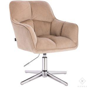 HR550cross kėdė, latte spalvos veliūras