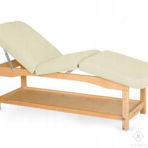 Habys Nova Komfort Light Wood K020 medinis masažo gultas, dramblio kaulo spalva