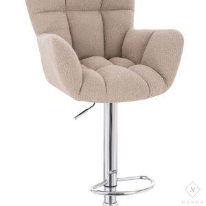 HR650W kėdė, latte spalvos bukle audinys