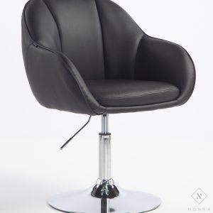 HR2055n kėdė, juoda eko oda