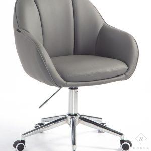 HR2055k kėdė, pilka eko oda